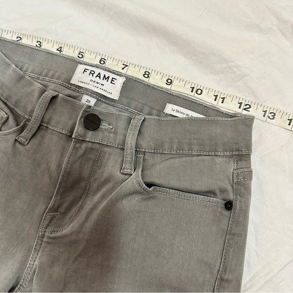 FRAME Denim Le Skinny de jeanne Grey - Picture 3 of 13